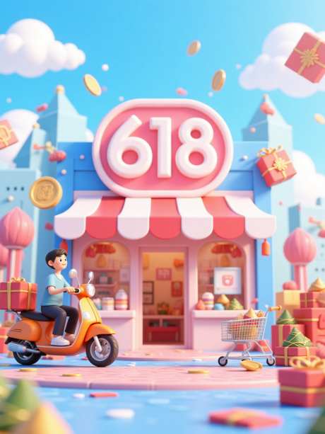 618促销背景_AI图片下载_euler采样_960X1280像素-3d,促销,商店-作品编号:2025060119105460-志设-zs9.com
