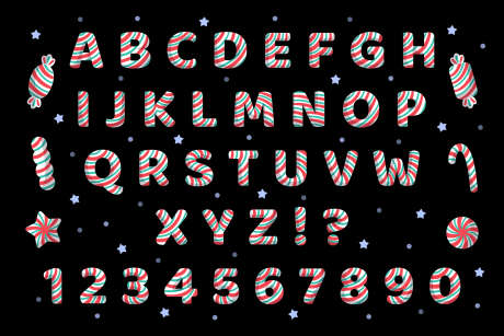 糖果字母数字矢量图_源文件下载_AI格式_3000X2000像素-数字,字母,圣诞-作品编号:2025060209229573-志设-zs9.com