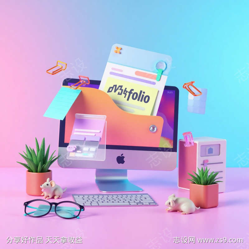 引人入胜的3D插图