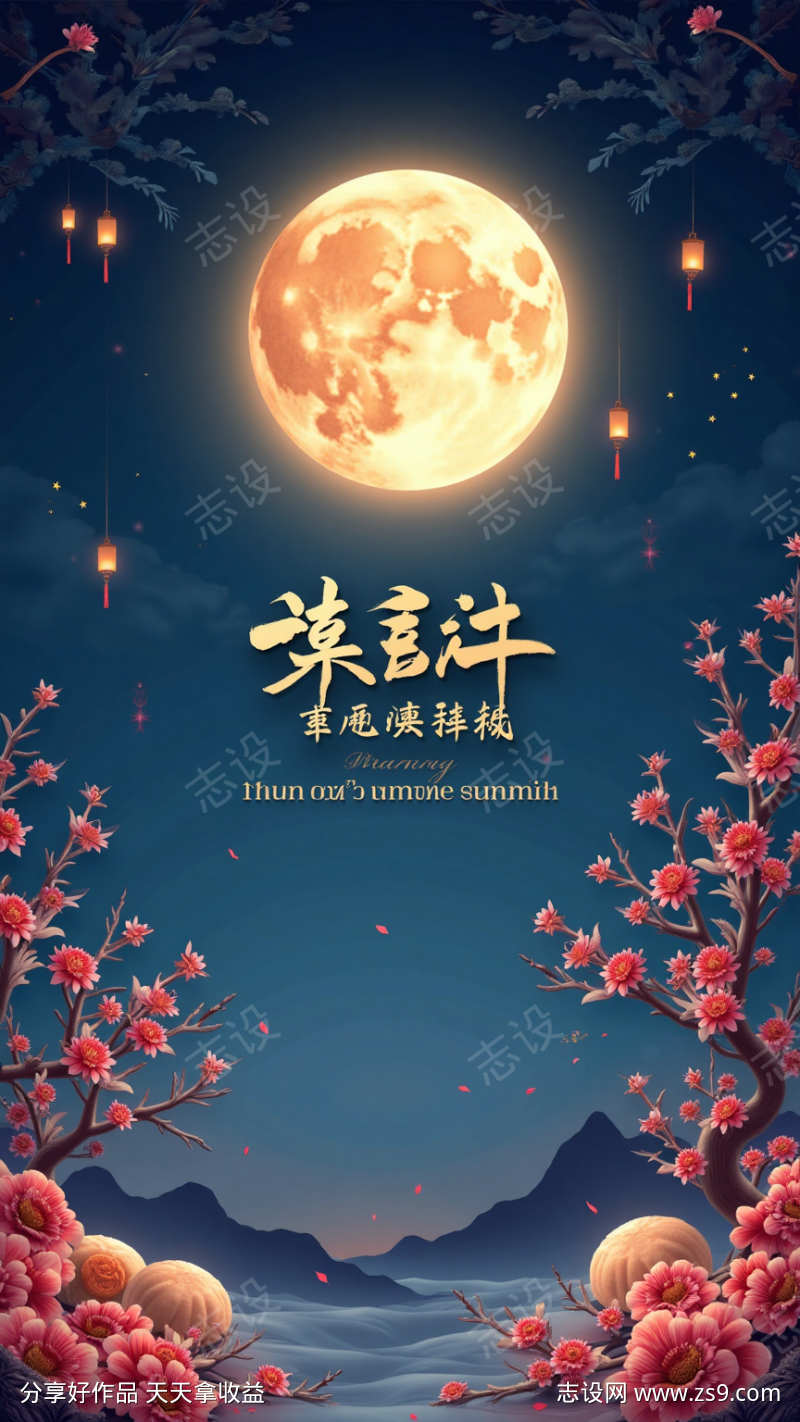 中秋节海报