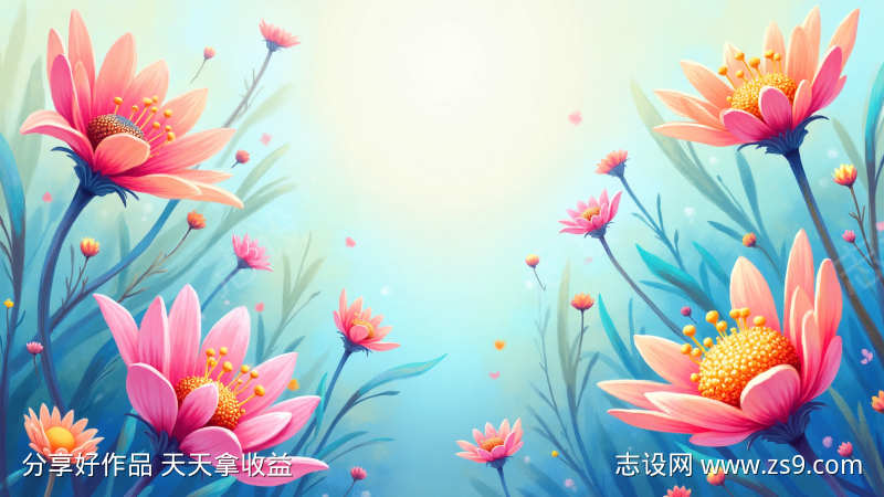 充满活力的花朵