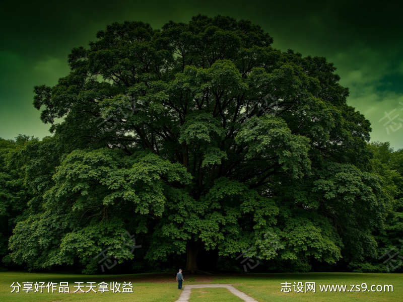 郁郁葱葱的大树