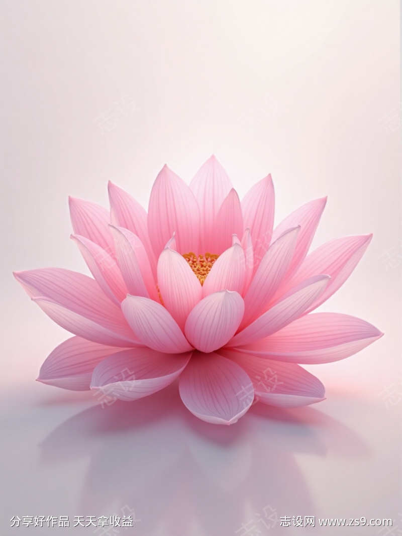 粉色莲花特写