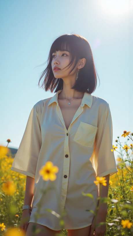 阳光下的年轻女子_AI图片下载_euler采样_864X1536像素-摄影,女人,阳光-作品编号:2025060315396267-志设-zs9.com
