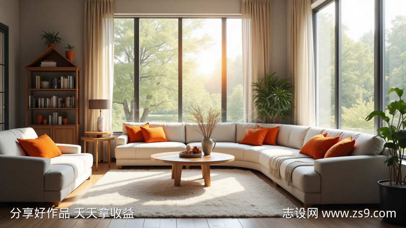 自然光下的客厅