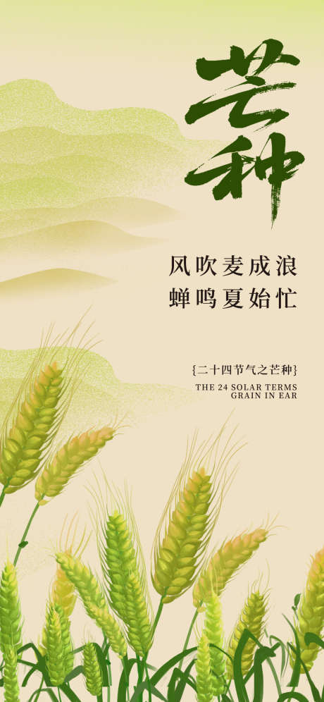 芒种节气海报_源文件下载_PSD格式_1242X2688像素-丰收,麦穗,麦子-作品编号:2025060409417322-志设-zs9.com