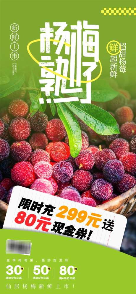 杨梅熟了夏季应季水果营销促销海报_源文件下载_PSD格式_1080X2340像素-夏季,应季,水果-作品编号:2025060410599882-志设-zs9.com