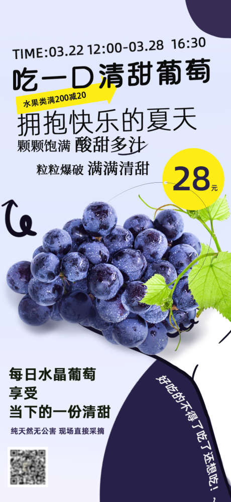 夏日葡萄水果促销海报_源文件下载_PSD格式_1080X2340像素-葡萄,水果,促销-作品编号:2025060413188964-志设-zs9.com