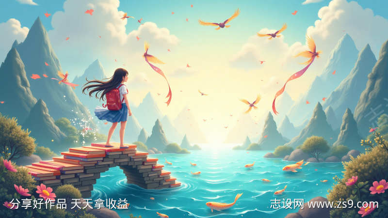 童话风格的高考鼓励海报