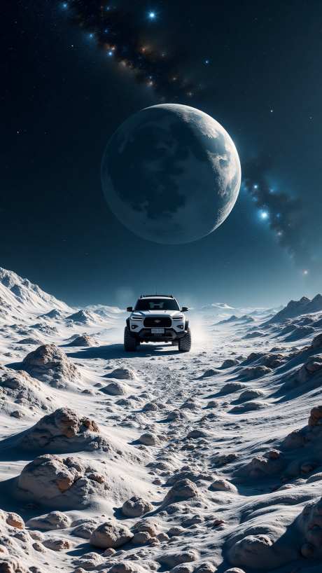 汽车科幻摄影_AI图片下载_euler采样_864X1536像素-宇宙,月球,科幻-作品编号:2025060713397871-志设-zs9.com