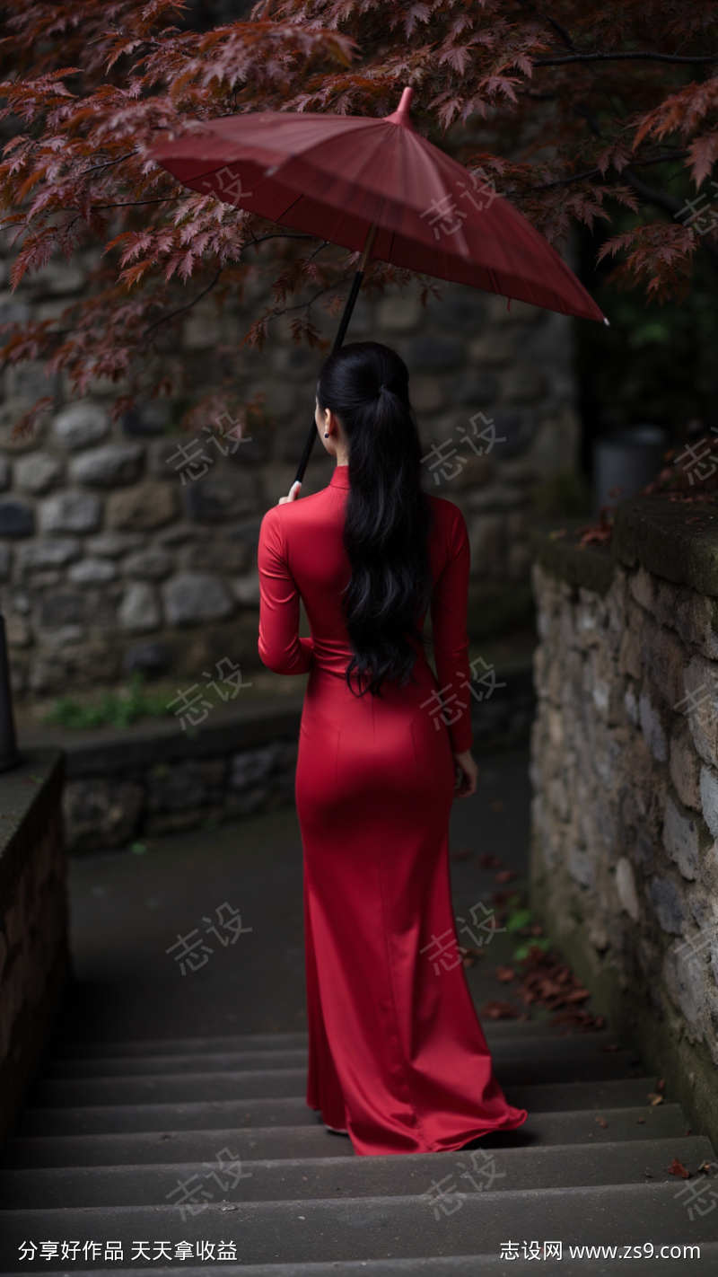 女人的背影