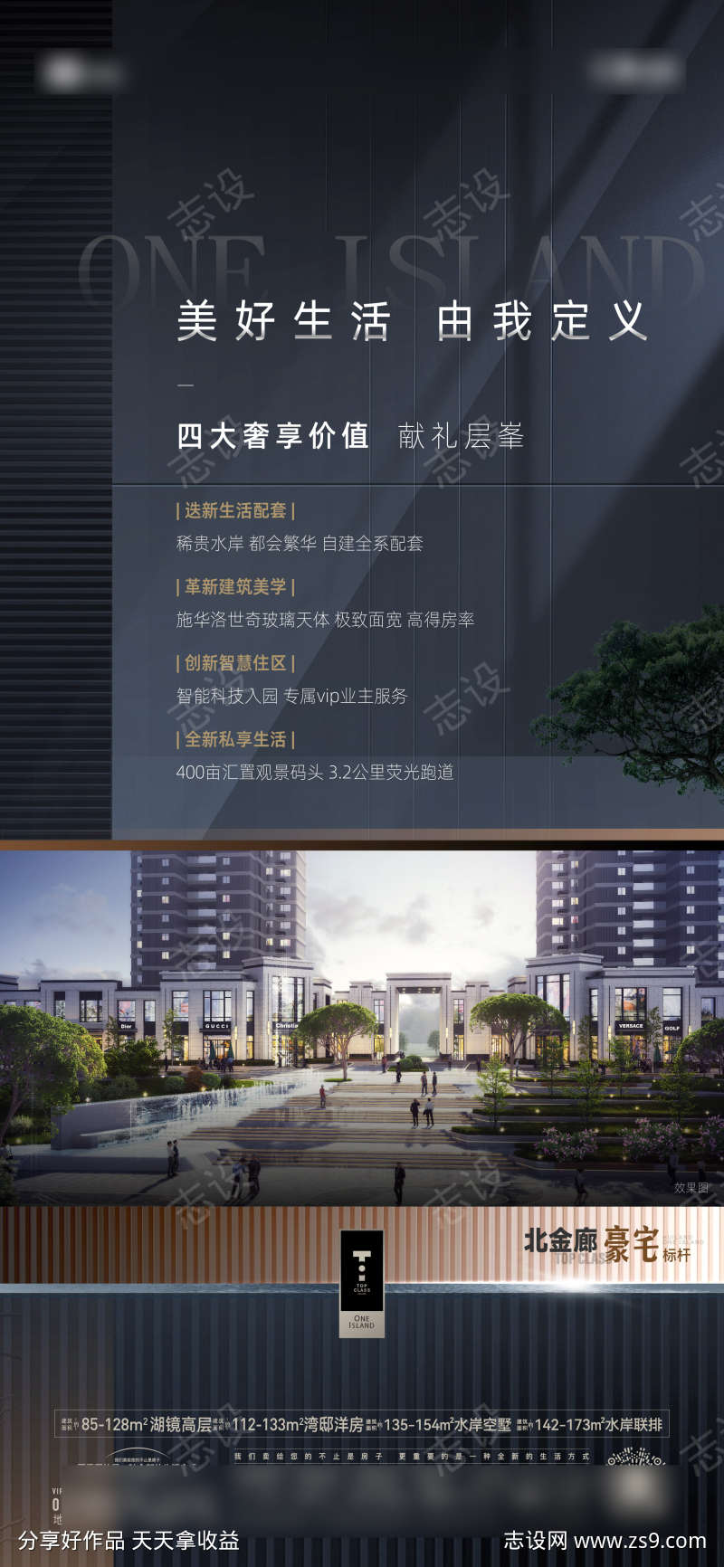 地产价值海报