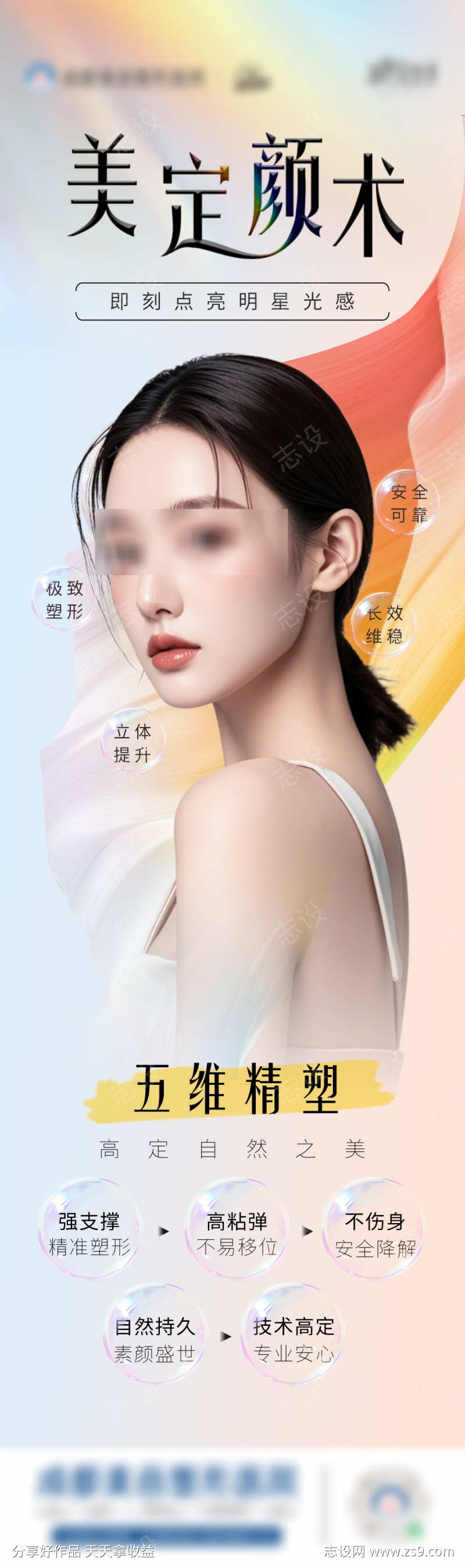 医美轮廓提升海报