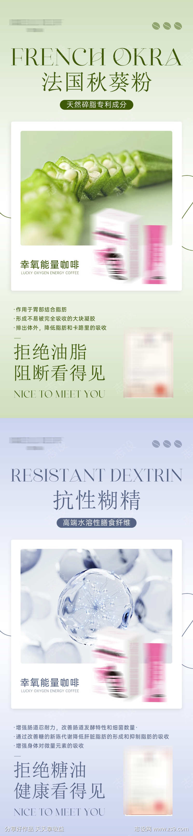 瘦身咖啡产品成分海报