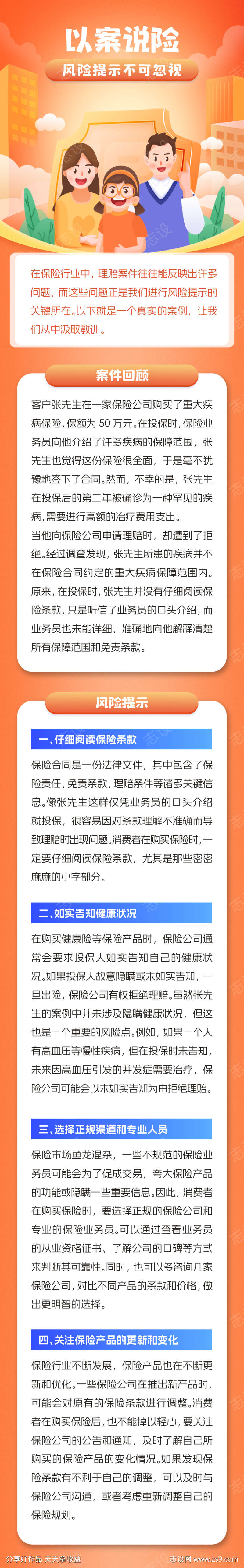 保险长图风险提示