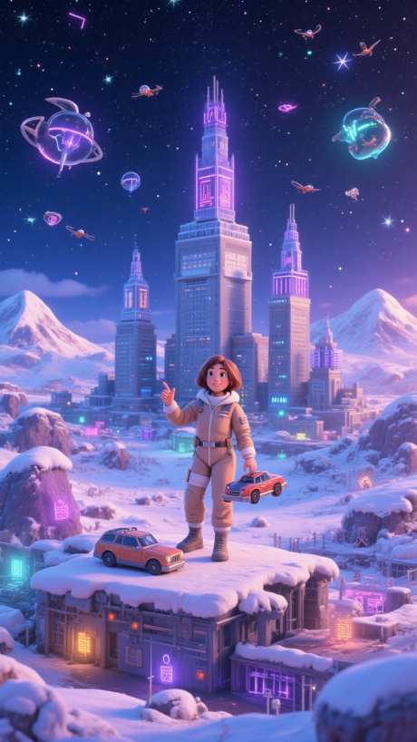航空服的可爱女孩_AI图片下载_euler采样_864X1536像素-星空,雪山,摩天大楼-作品编号:2025061008071772-志设-zs9.com