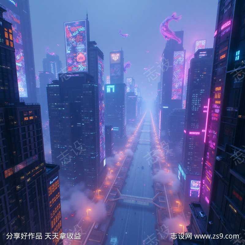 霓虹深渊都市