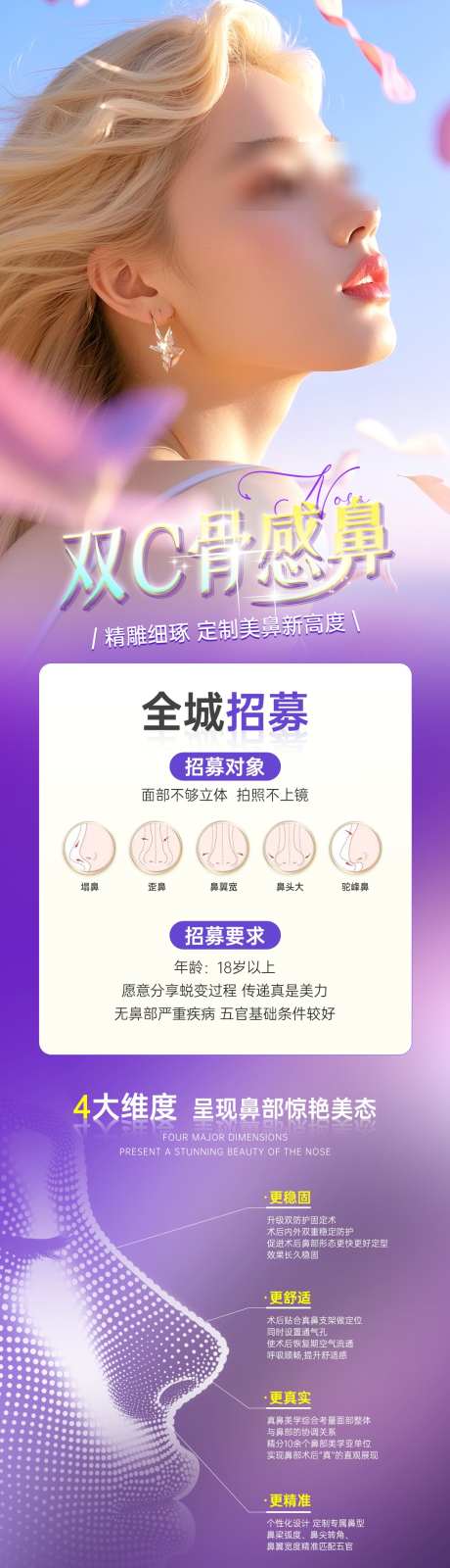 医美鼻整形案列招募_源文件下载_PSD格式_1080X3852像素-创意,案列,招募-作品编号:2025061011551438-志设-zs9.com