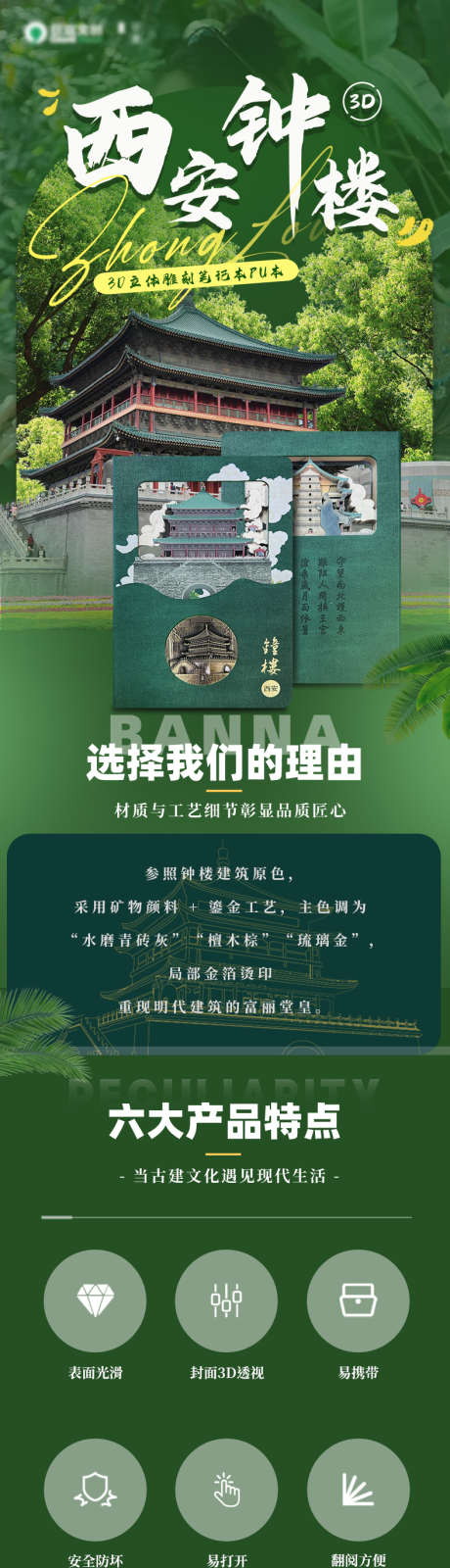 西安钟楼纸雕本_源文件下载_PSD格式_790X9477像素-景区,文创产品,电商详情页-作品编号:2025061016362464-志设-zs9.com