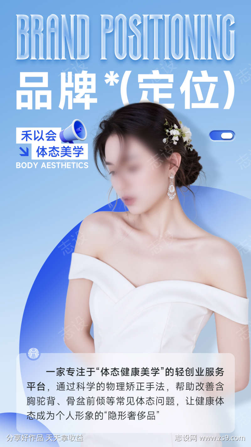 医美人物体态美学海报