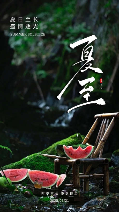 简约清爽夏至海报_源文件下载_PSD格式_1080X1920像素-海报,节日,节气-作品编号:2025061116025239-志设-zs9.com