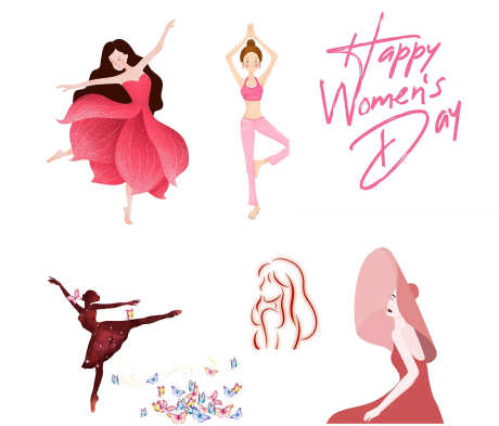 女神节人物素材_源文件下载_PSD格式_1181X1009像素-插画,卡通,妇女节-作品编号:2025062010396071-志设-zs9.com