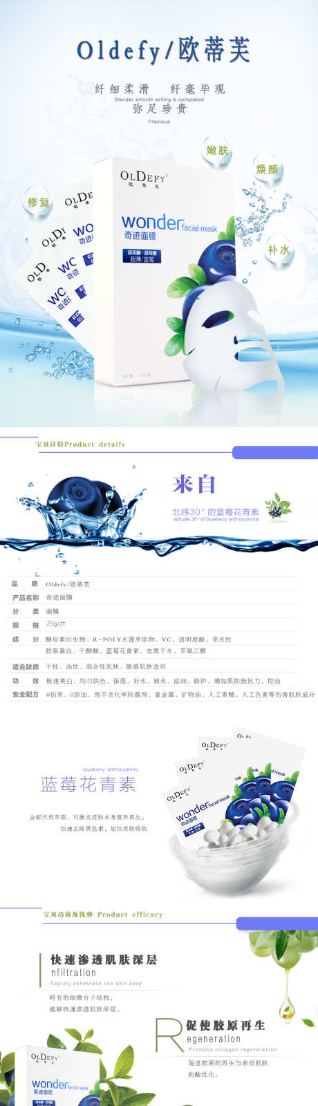 面膜美妆护肤品产品详情页_源文件下载_PSD格式_750X12083像素-产品,电商,护肤品-作品编号:2025061309053234-志设-zs9.com