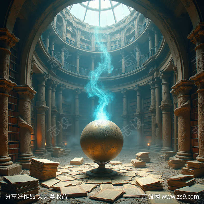 时空褶皱图书馆废墟