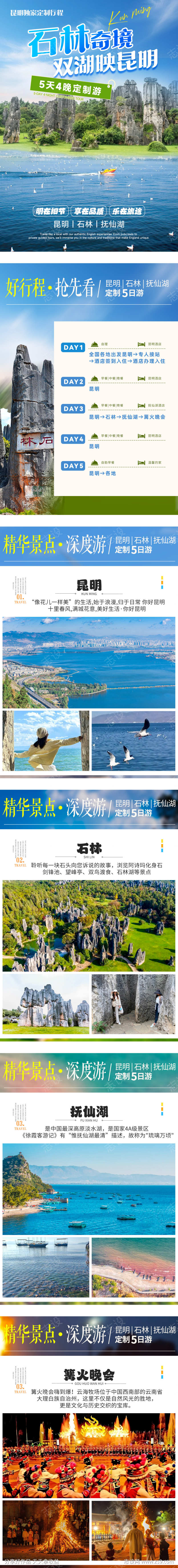 昆明旅游行程