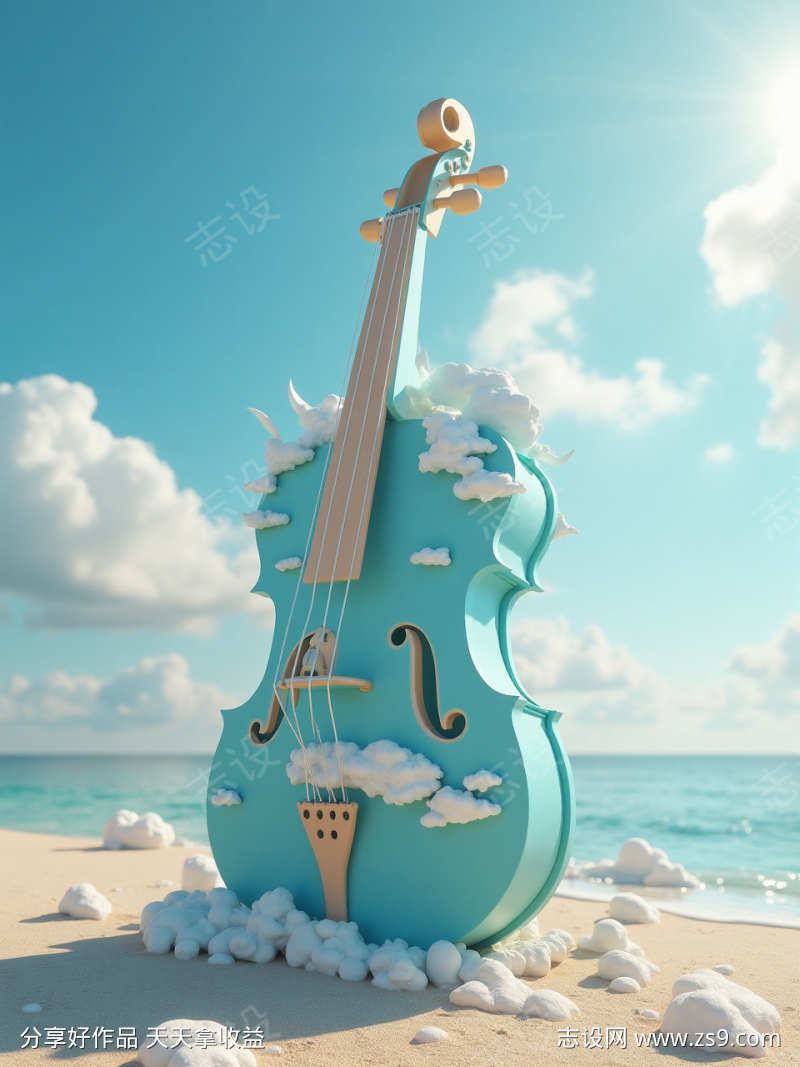 小提琴形状的容器