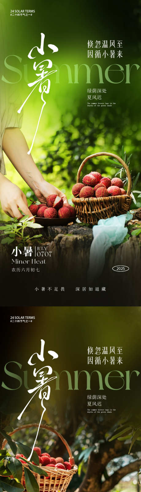 小暑节气朋友圈海报_源文件下载_PSD格式_1080X4680像素-夏日,荔枝,节气-作品编号:2025061409462631-志设-zs9.com