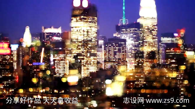 玻璃内拍摄夜景城市