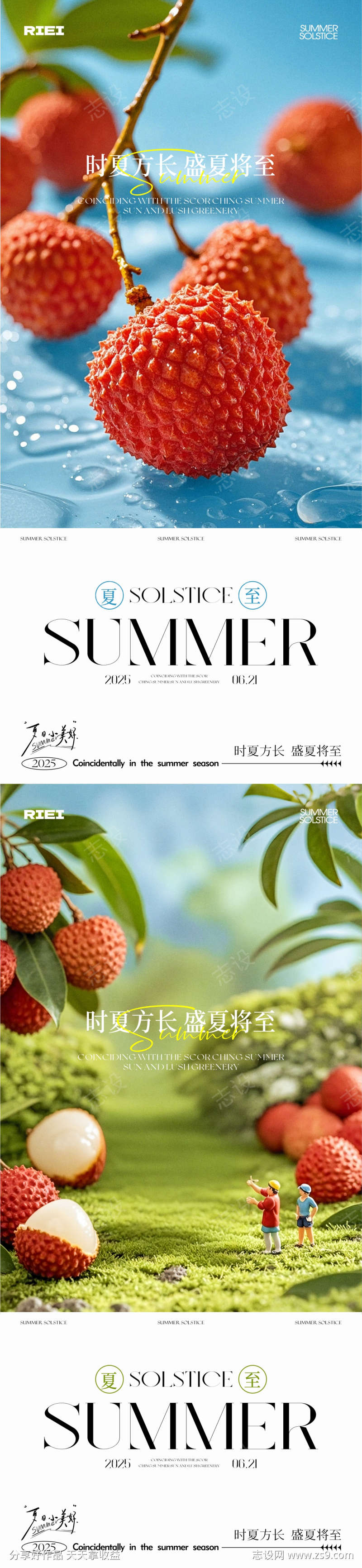 夏至节气海报