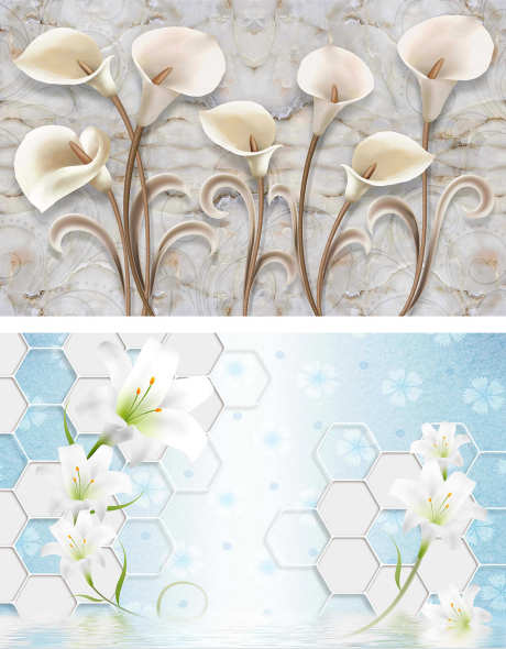 花卉现代装饰墙纸_源文件下载_PSD格式_1181X1515像素-花朵,现代装饰画,软装-作品编号:2025063009072837-志设-zs9.com