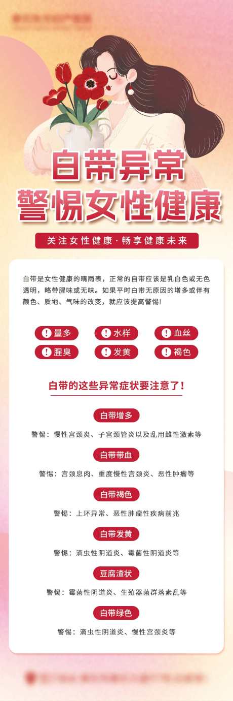 白带异常海报_源文件下载_PSD格式_1080X3240像素-疾病,白带异常,健康-作品编号:2025061514451614-志设-zs9.com