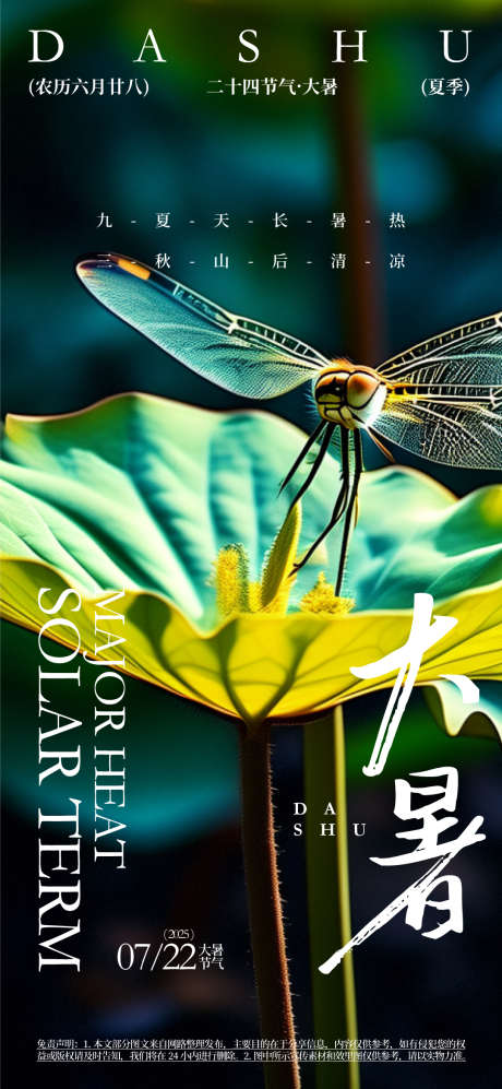 大暑节气活动海报_源文件下载_AI格式_1080X2340像素-书法字风格,主视觉海报,二十四节气-作品编号:2025061608538477-源文件库-ywjfx.cn