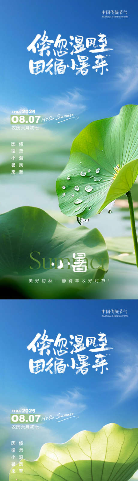 小暑节气海报_源文件下载_PSD格式_1125X2436像素-海报,小暑,荷叶-作品编号:2025061610039863-志设-zs9.com