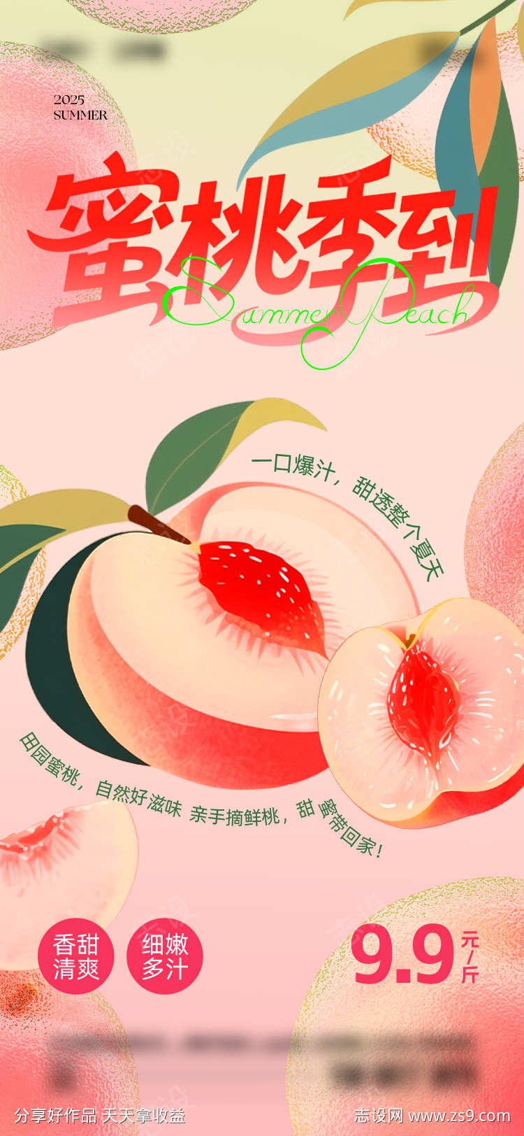 夏日桃子海报