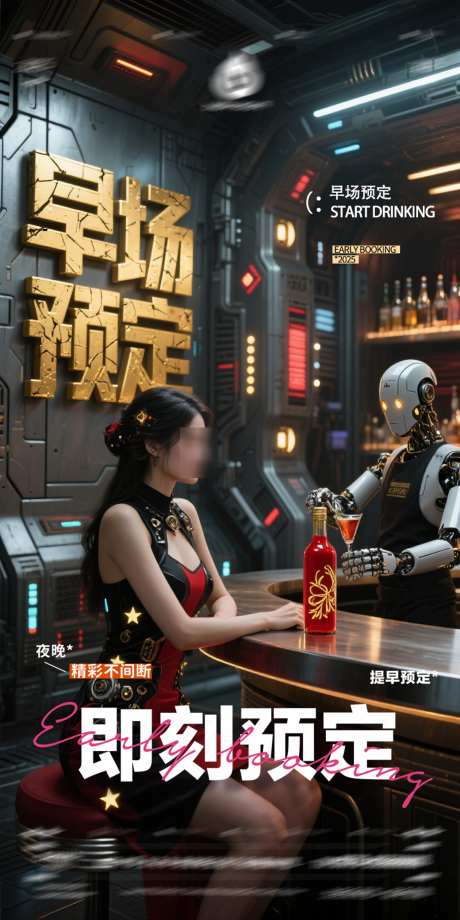 酒吧早场预定KTV海报图片电商背景_源文件下载_PSD格式_1500X3000像素-海报,KTV,预定-作品编号:2025061709029938-志设-zs9.com