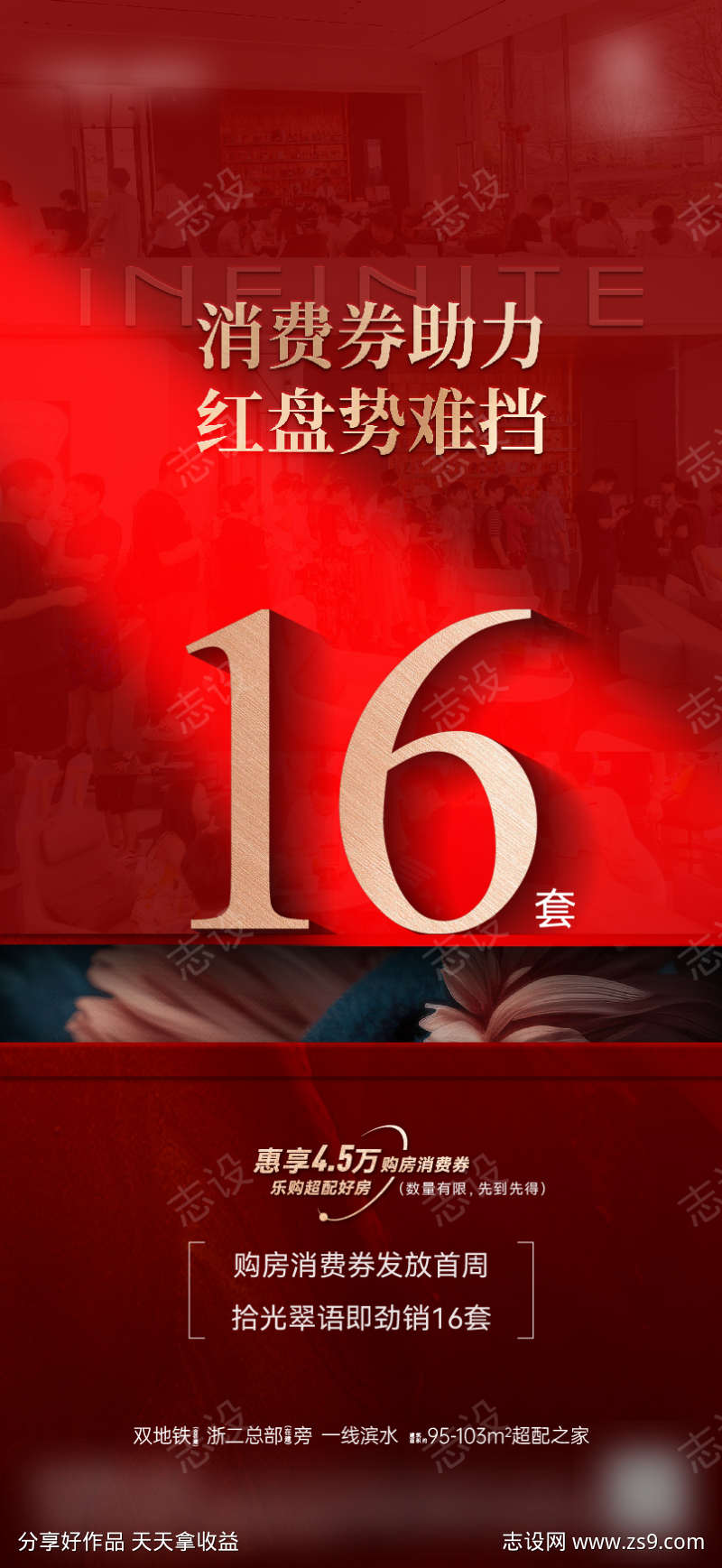 地产热销优惠政策海报