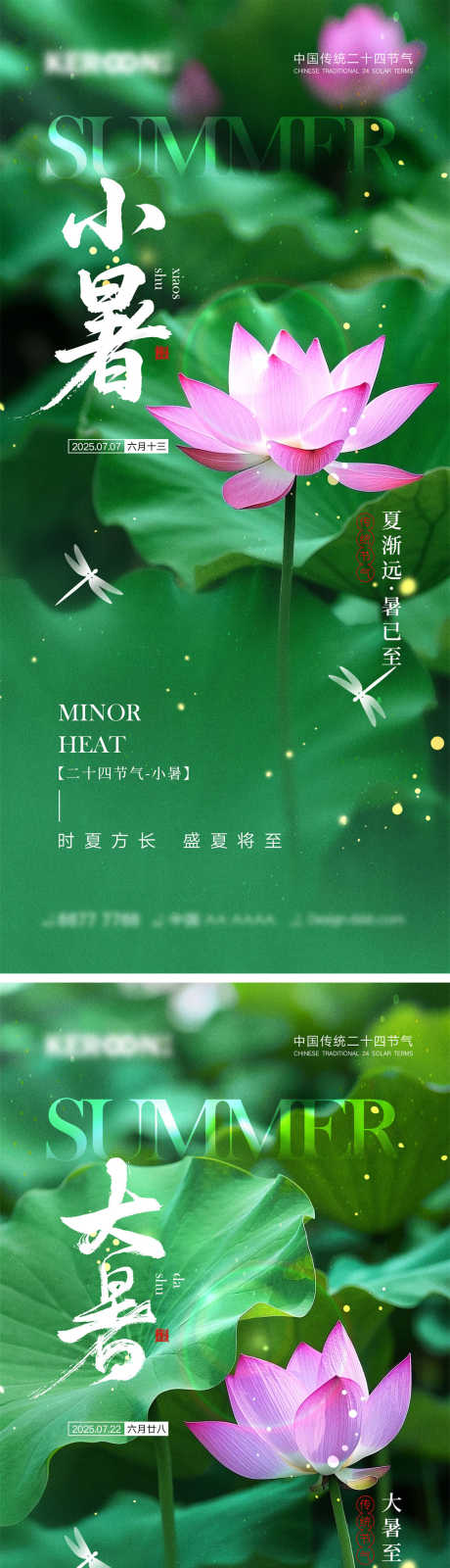 小暑大暑海报_源文件下载_PSD格式_1000X4340像素-昆虫,初夏,系列-作品编号:2025061713063526-志设-zs9.com