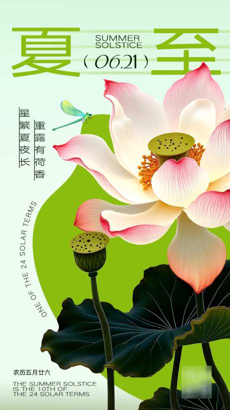 夏至节气海报_源文件下载_PSD格式_1080X1920像素-海报,荷花,夏天-作品编号:2025061809399829-志设-zs9.com