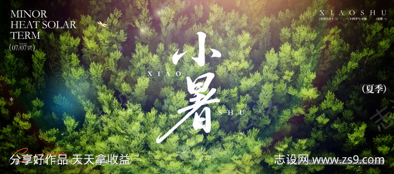 小暑宣传海报