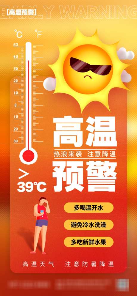 夏季防暑高温预警营销海报_源文件下载_PSD格式_1125X2436像素-急救,注意事项,中暑-作品编号:2025061909117175-志设-zs9.com