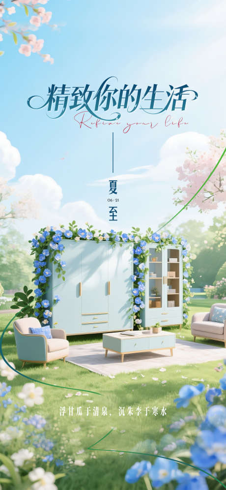 夏至海报节气_源文件下载_PSD格式_1125X2436像素-日签,早安,家居-作品编号:2025062010339249-志设-zs9.com