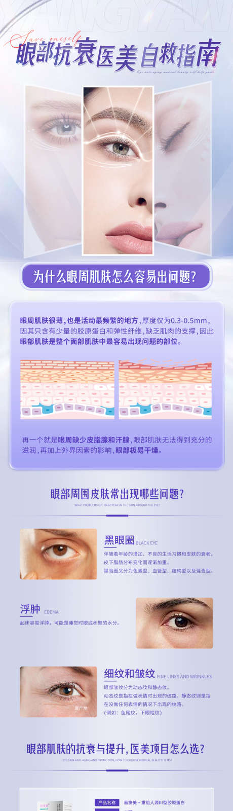 眼部眼周自救指南科普长图_源文件下载_PSD格式_1080X6384像素-指南,模特,简约-作品编号:2025062008488451-志设-zs9.com