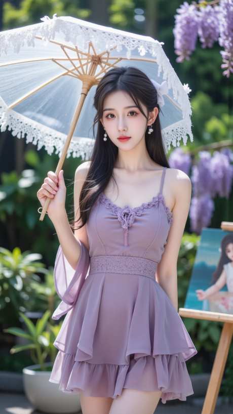 手持遮阳伞的性感美女模特写实照片_AI图片下载_euler采样_864X1536像素-照片,高清,模特-作品编号:2025061913267913-素材库-www.sucai1.cn