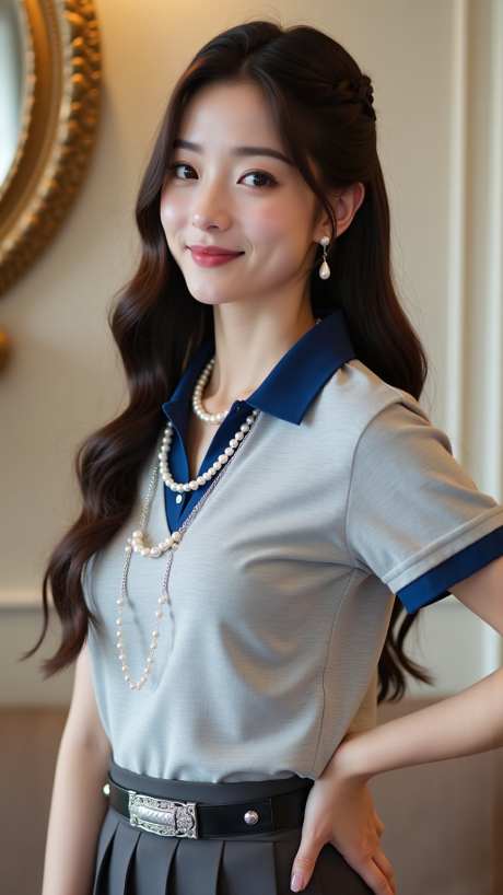 面带笑容美女半身照_AI图片下载_euler采样_864X1536像素-微笑,摄影,半身-作品编号:2025061913275887-素材库-www.sucai1.cn