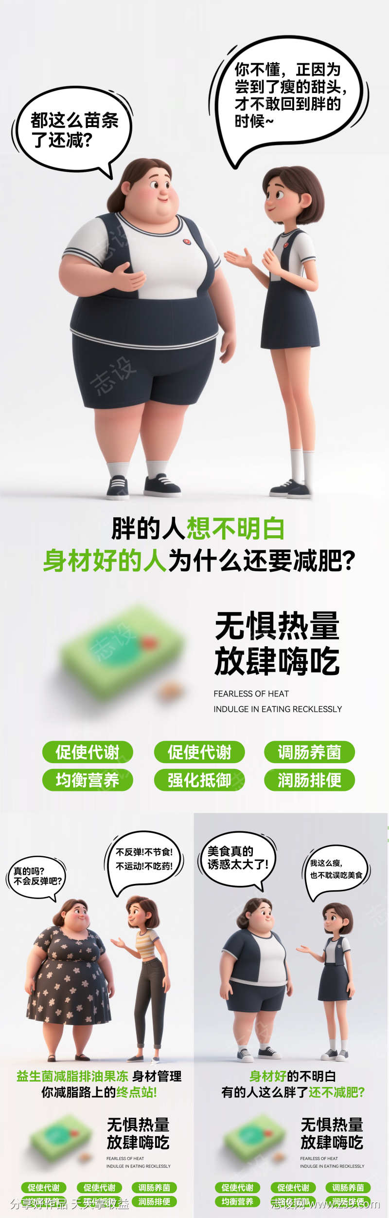 益生菌减脂排油酵素果冻