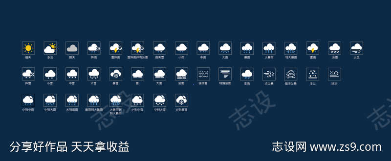 天气图标大全